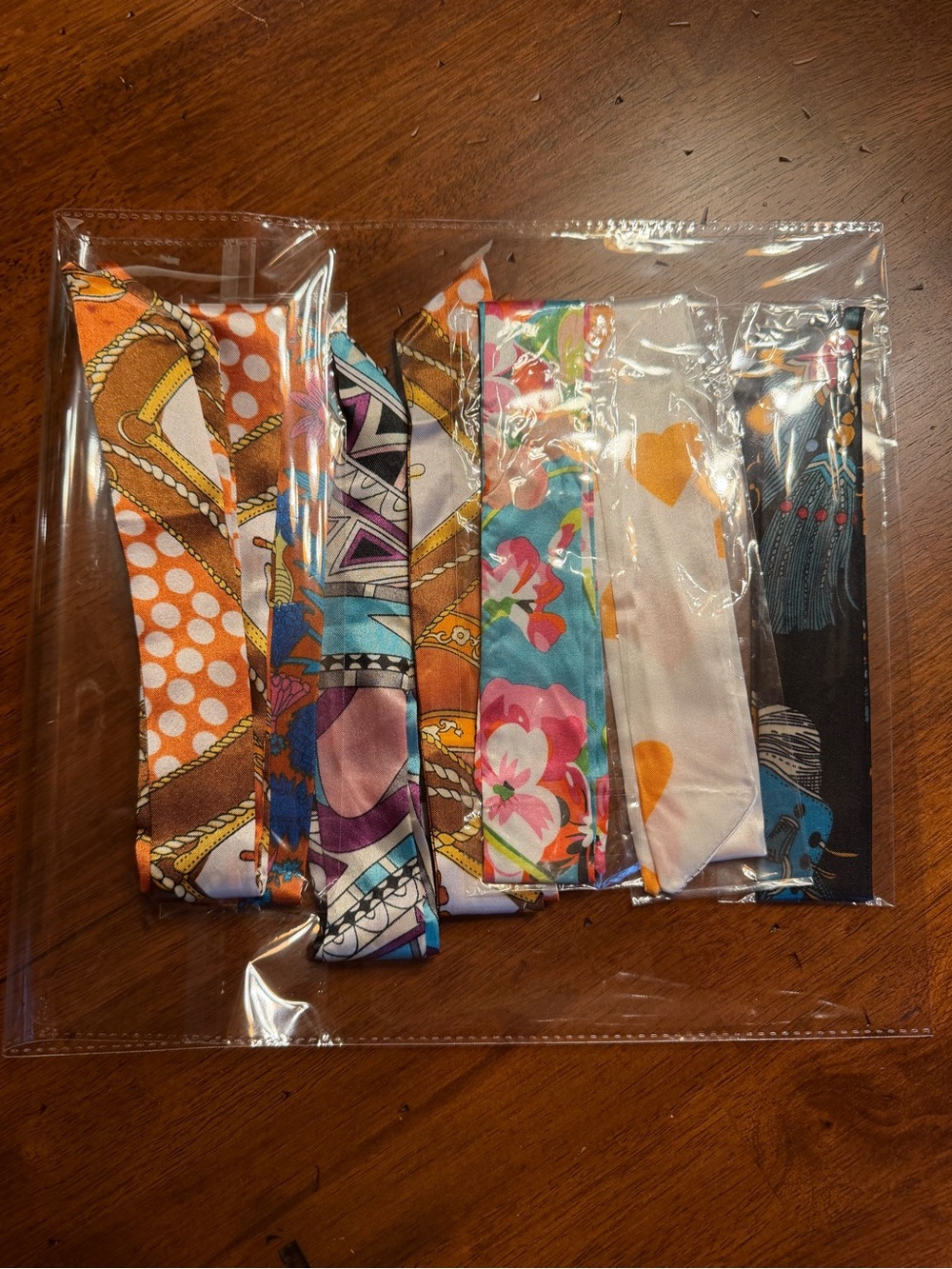 Multi-Color Bag Scarves Twillys- 8 pieces